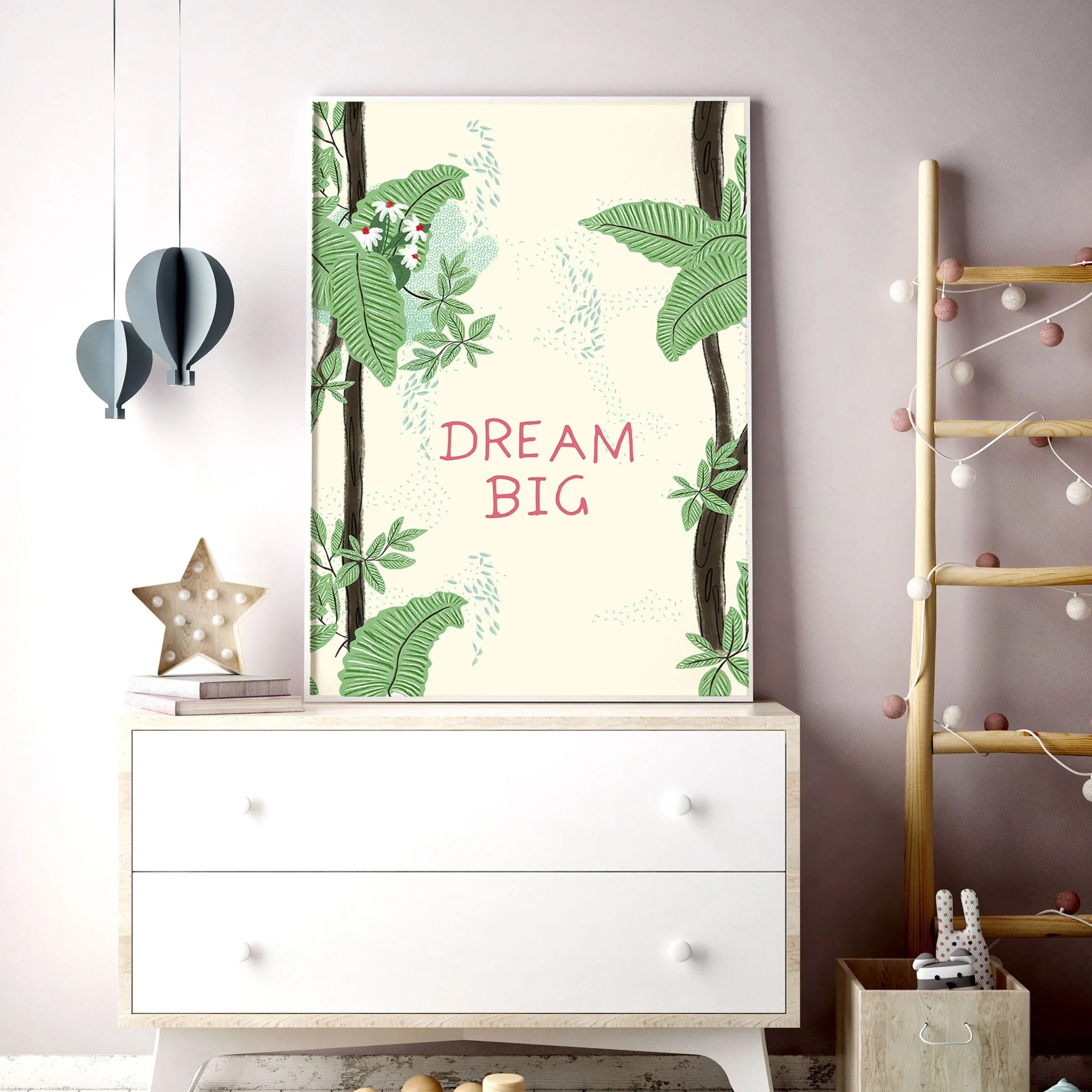 Bedroom jungle wall art for nursery | set of 2 Sloths art prints - Image 7