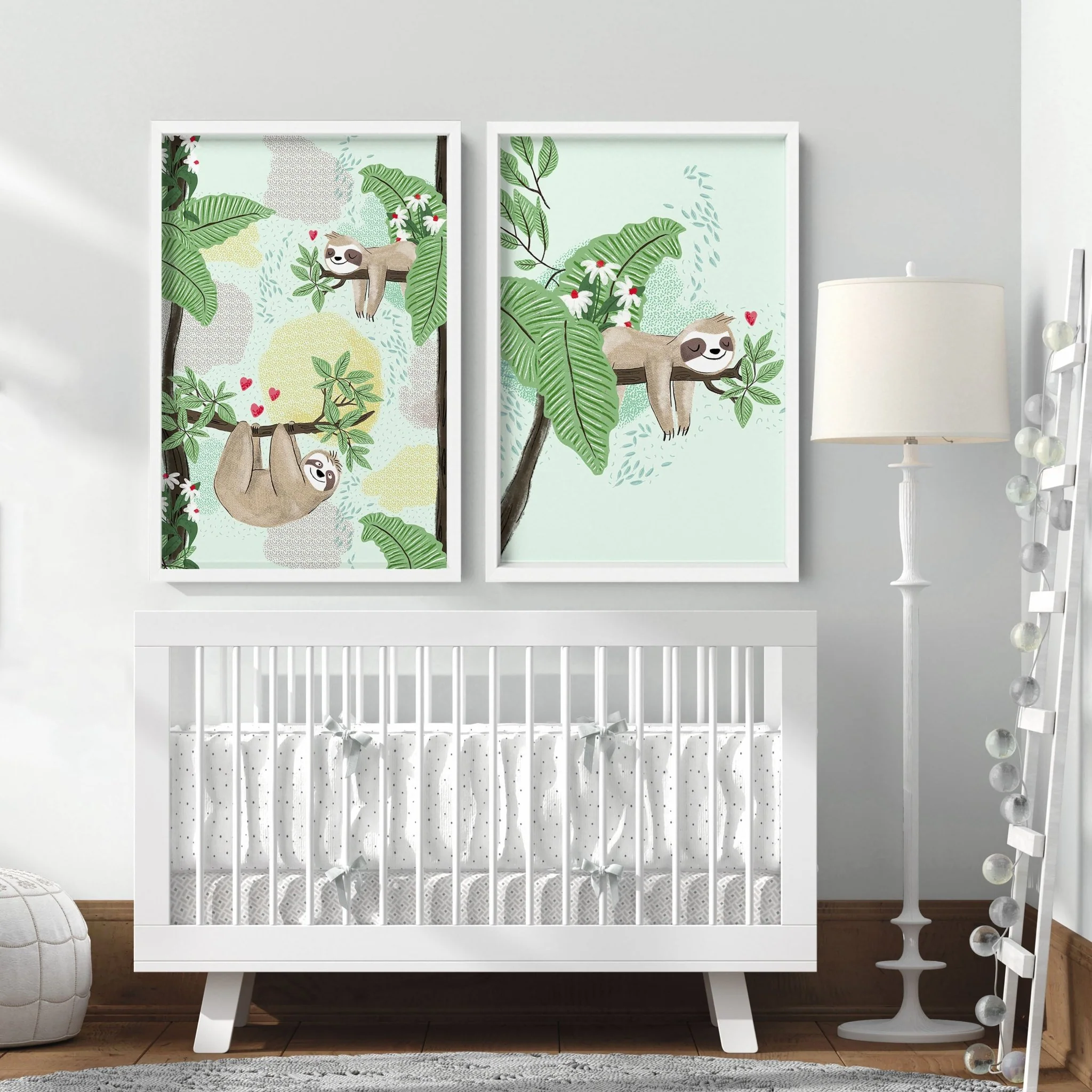 Jungle bedroom | Set of 2 Wall art for Nursery - Image 2