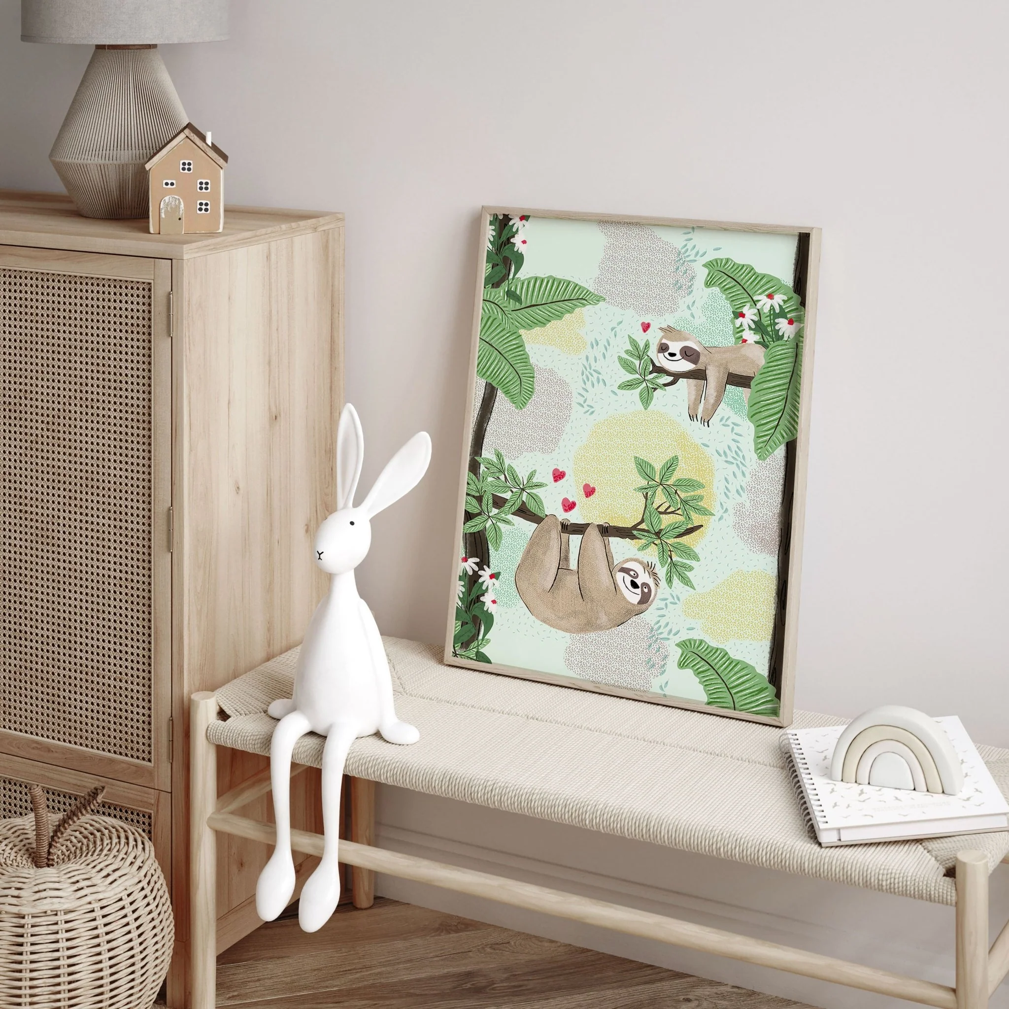 Jungle bedroom | Set of 2 Wall art for Nursery - Image 4
