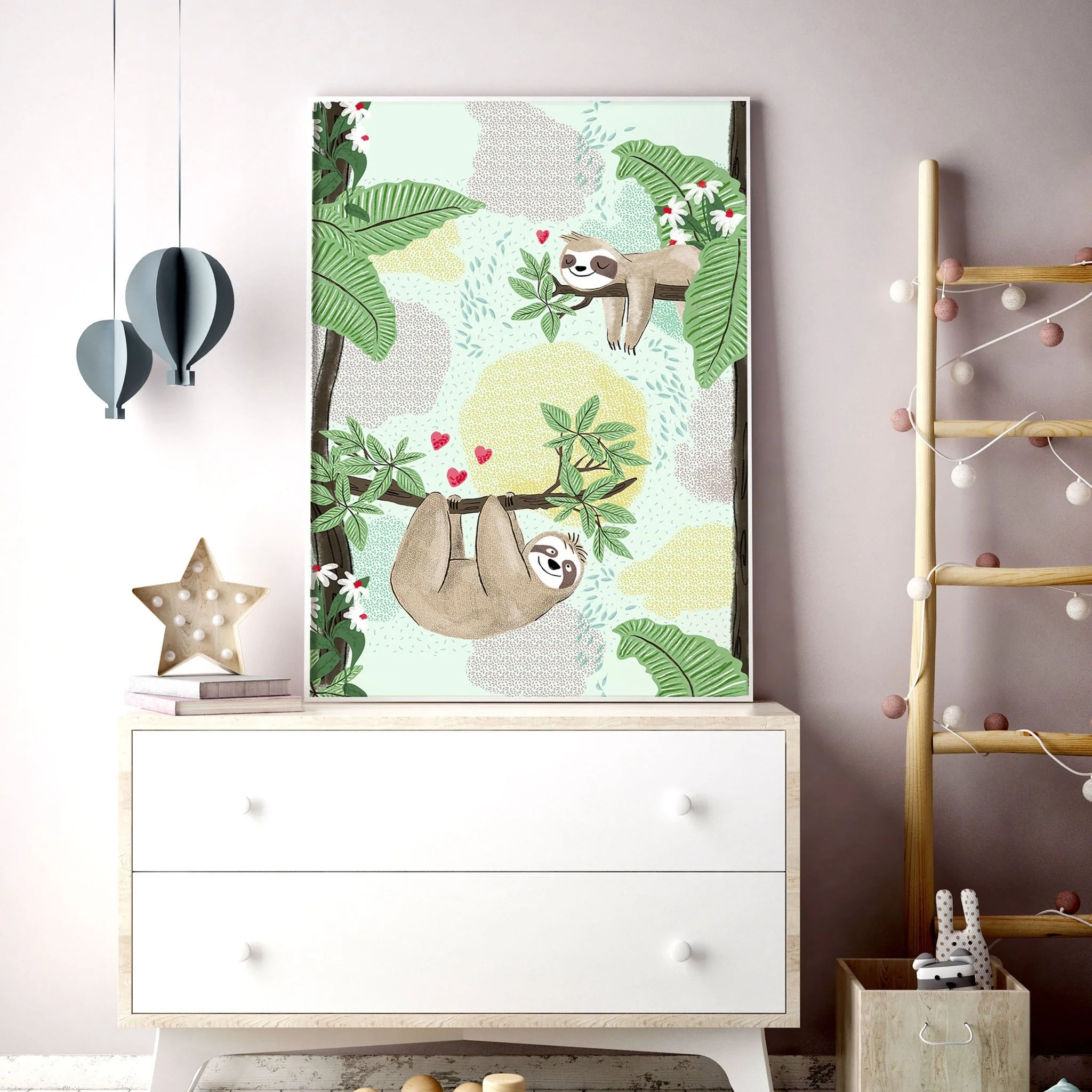 Jungle bedroom | Set of 2 Wall art for Nursery - Image 7