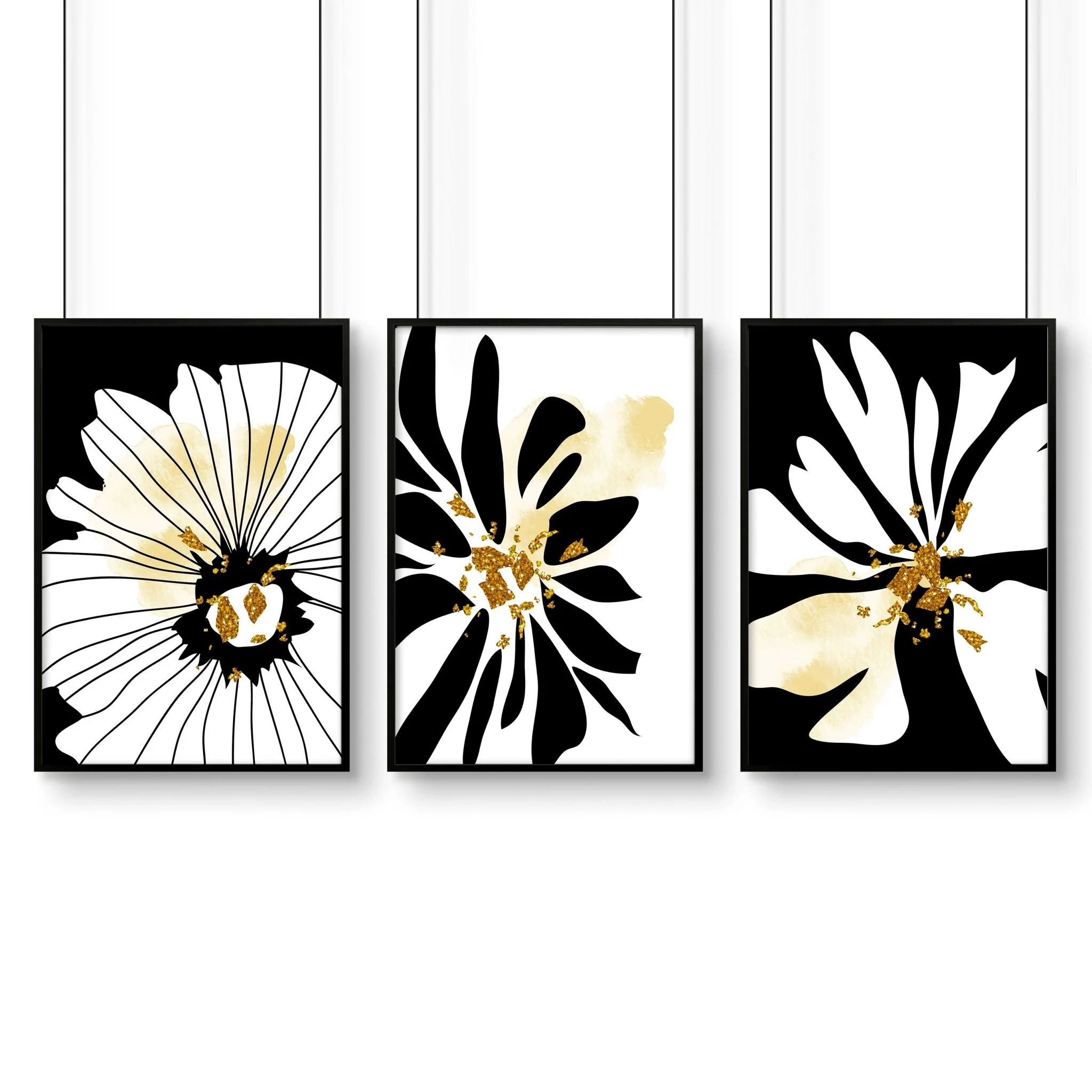 Small pictures for bathrooms | set of 3 framed wall art - Image 7