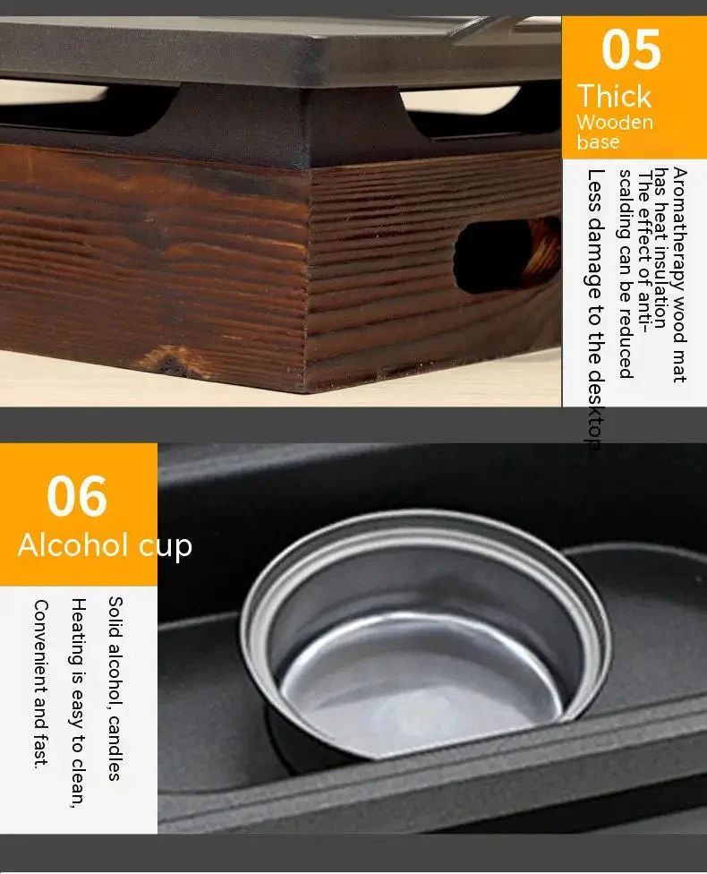 Smokeless Portable BBQ Grill Korean Japanese Barbecue Grill Charcoal BBQ Oven Alcohol Stove Household Non-stick Cooking Tools - Image 18