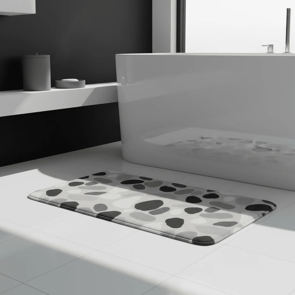 Soak Grey Pebble Bath Mat