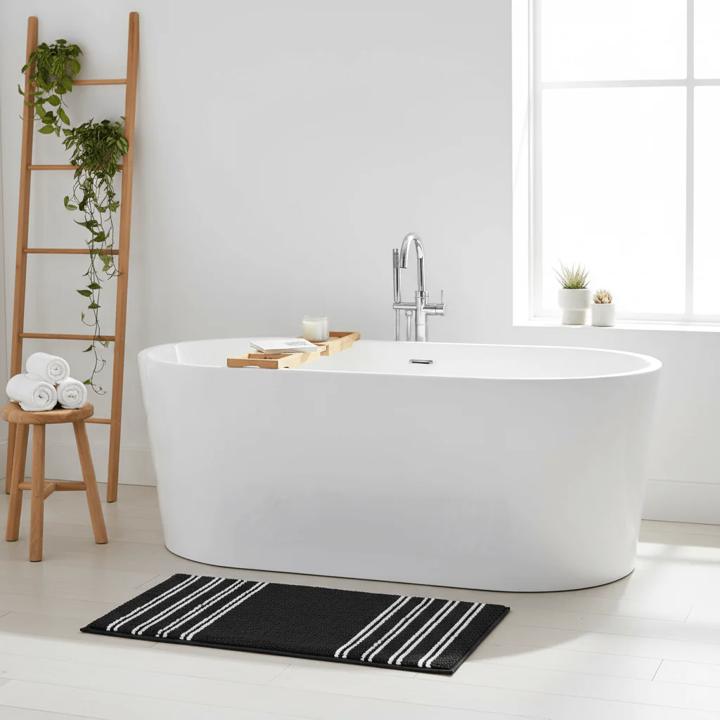 Soak Large Charcoal Grey Bath Mat