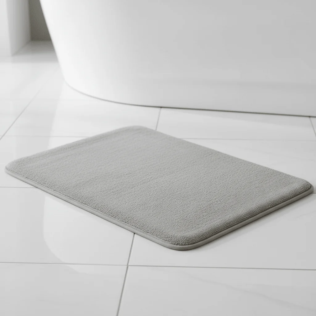 Soak Light Grey Bath And Pedestal Mat Set - Image 6