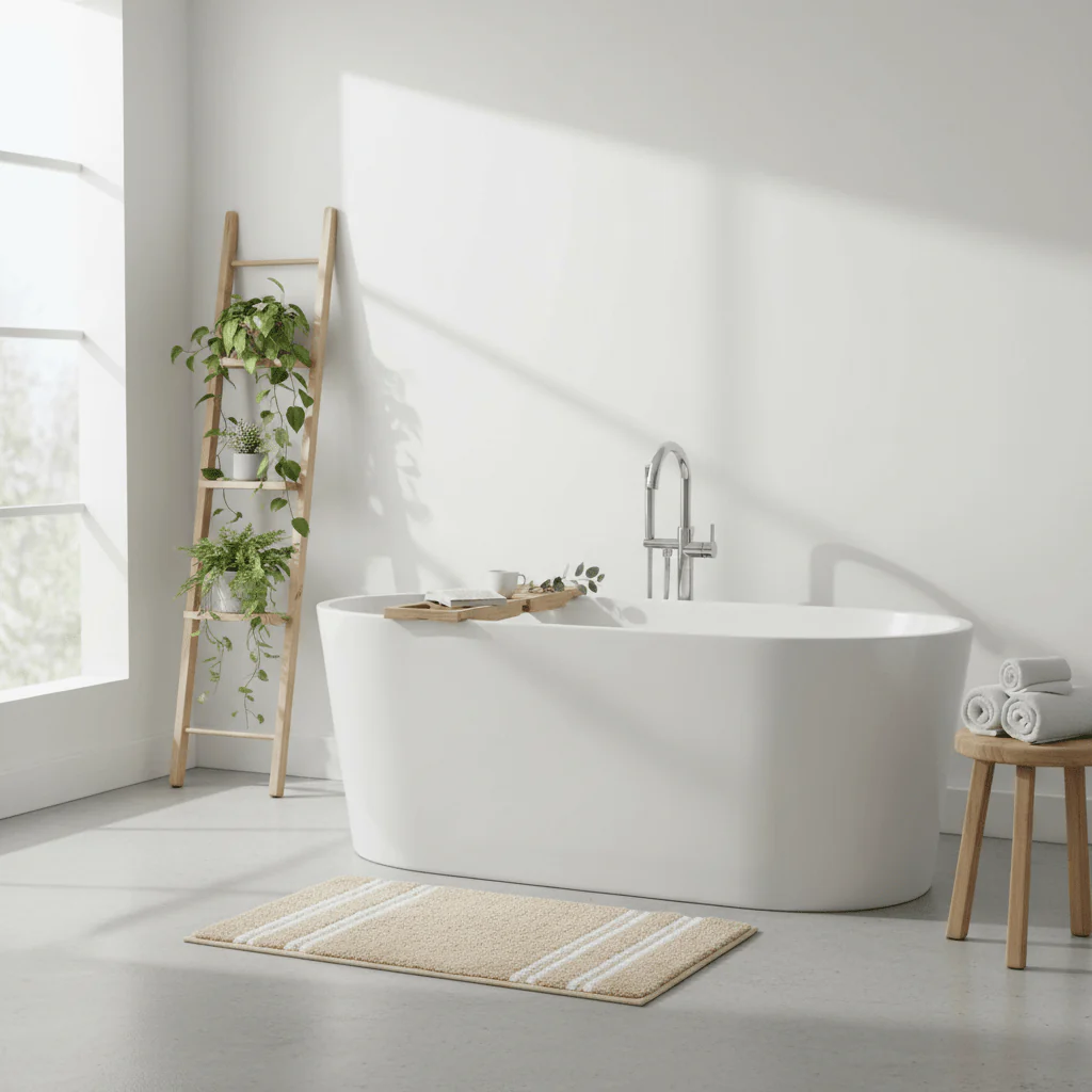 Soak Small Light Beige Bath Mat