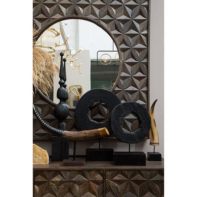 Solana Brown Mango Wood Wall Mirror - Image 10