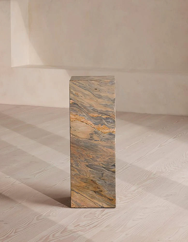 Solara Plinth/Side Table, Marble - Image 6