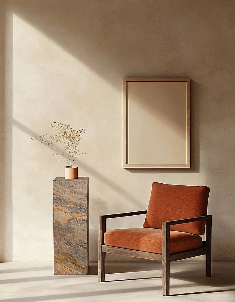 Solara Plinth/Side Table, Marble - Image 8