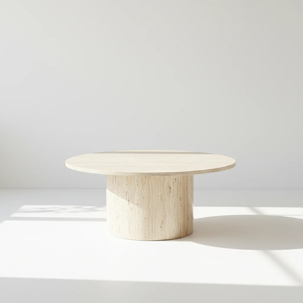 Solveig Marble Round Coffee Table