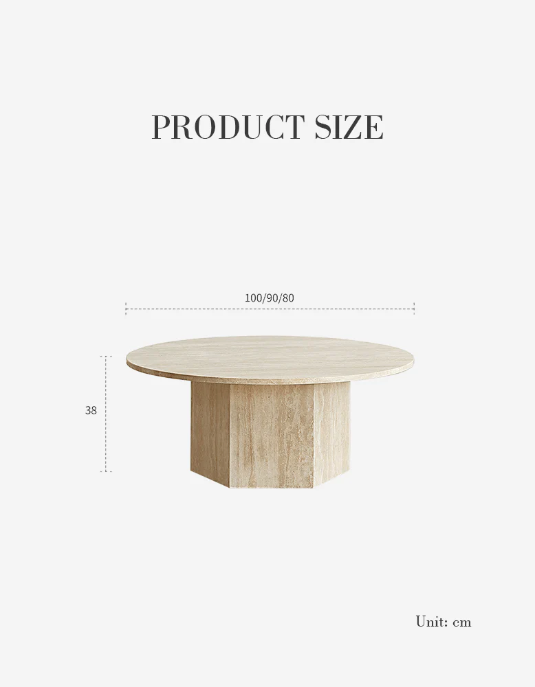 Solveig Marble Round Coffee Table - Image 13