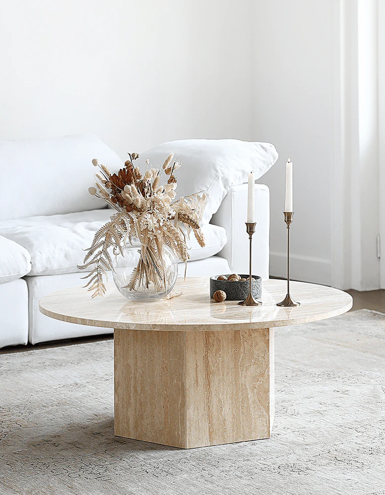 Solveig Marble Round Coffee Table - Image 6