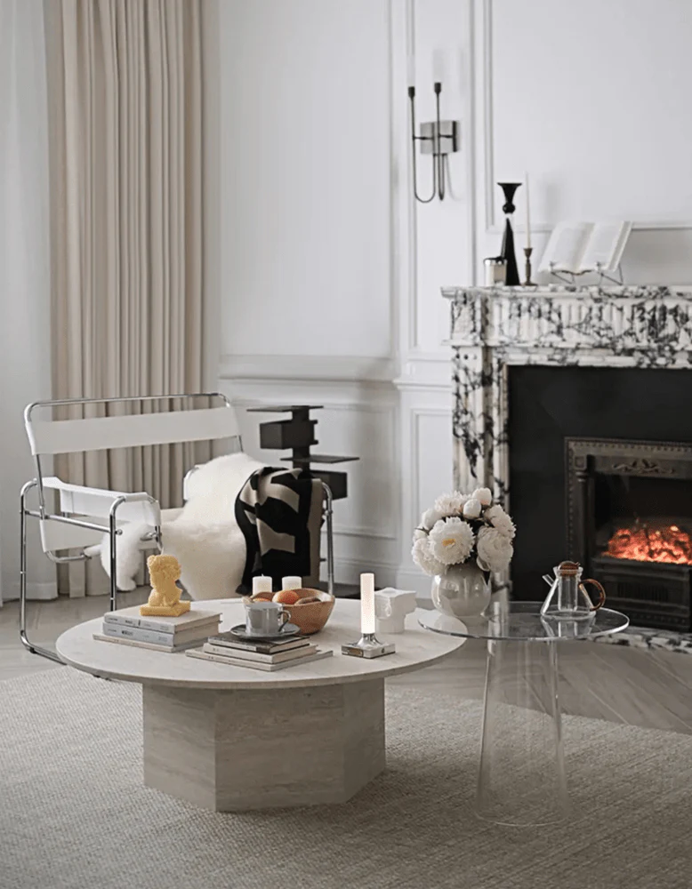 Solveig Marble Round Coffee Table - Image 8
