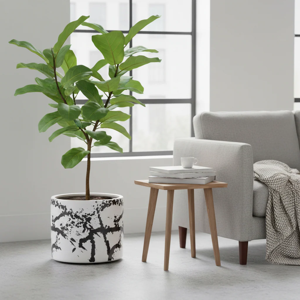 Sorrell Black And White Large Planter - Image 4