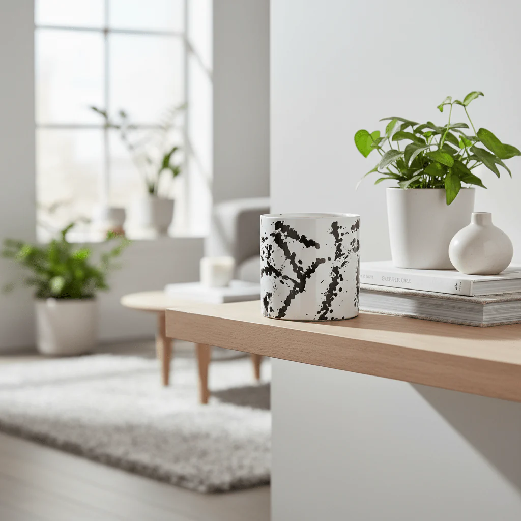Sorrell Black And White Small Planter - Image 3