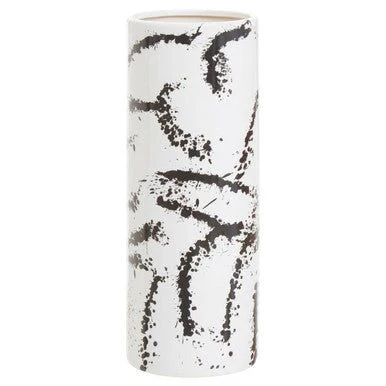 Sorrell Large Black And White Ceramic Vase - Image 6