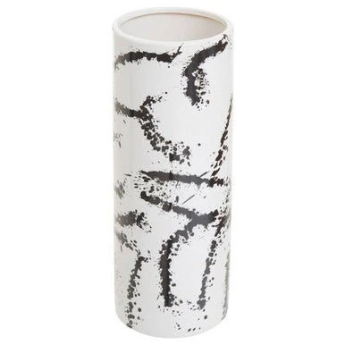 Sorrell Large Black And White Ceramic Vase - Image 8