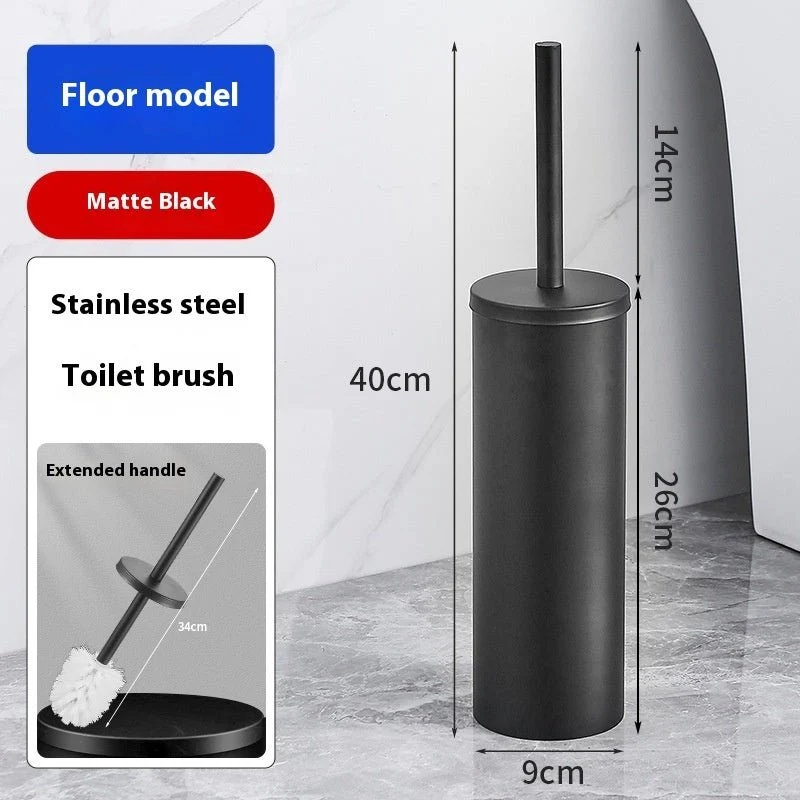 Space Aluminum Toilet Brush To Wash The Toilet Without Dead Ends - Image 6