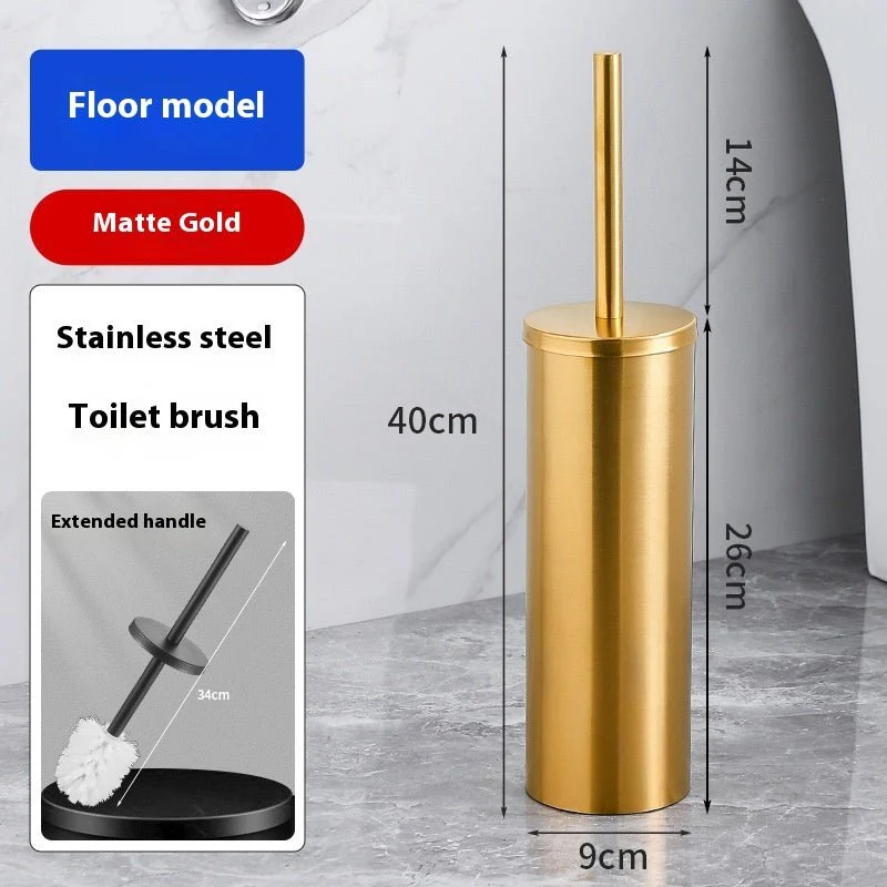 Space Aluminum Toilet Brush To Wash The Toilet Without Dead Ends - Image 8