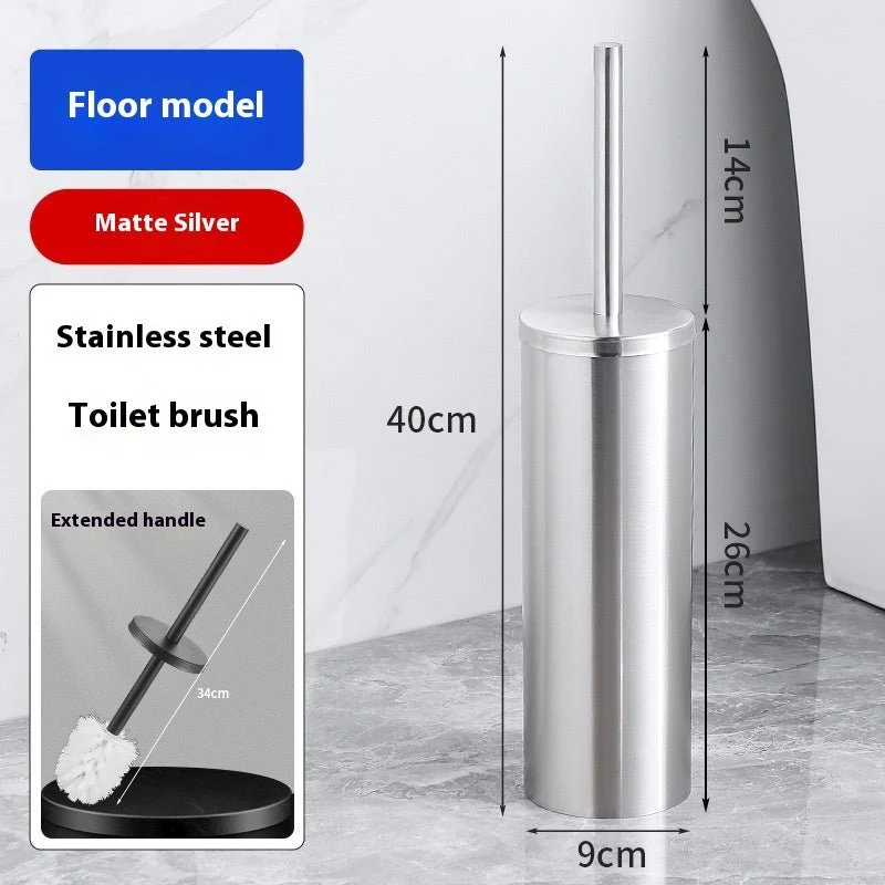 Space Aluminum Toilet Brush To Wash The Toilet Without Dead Ends - Image 9