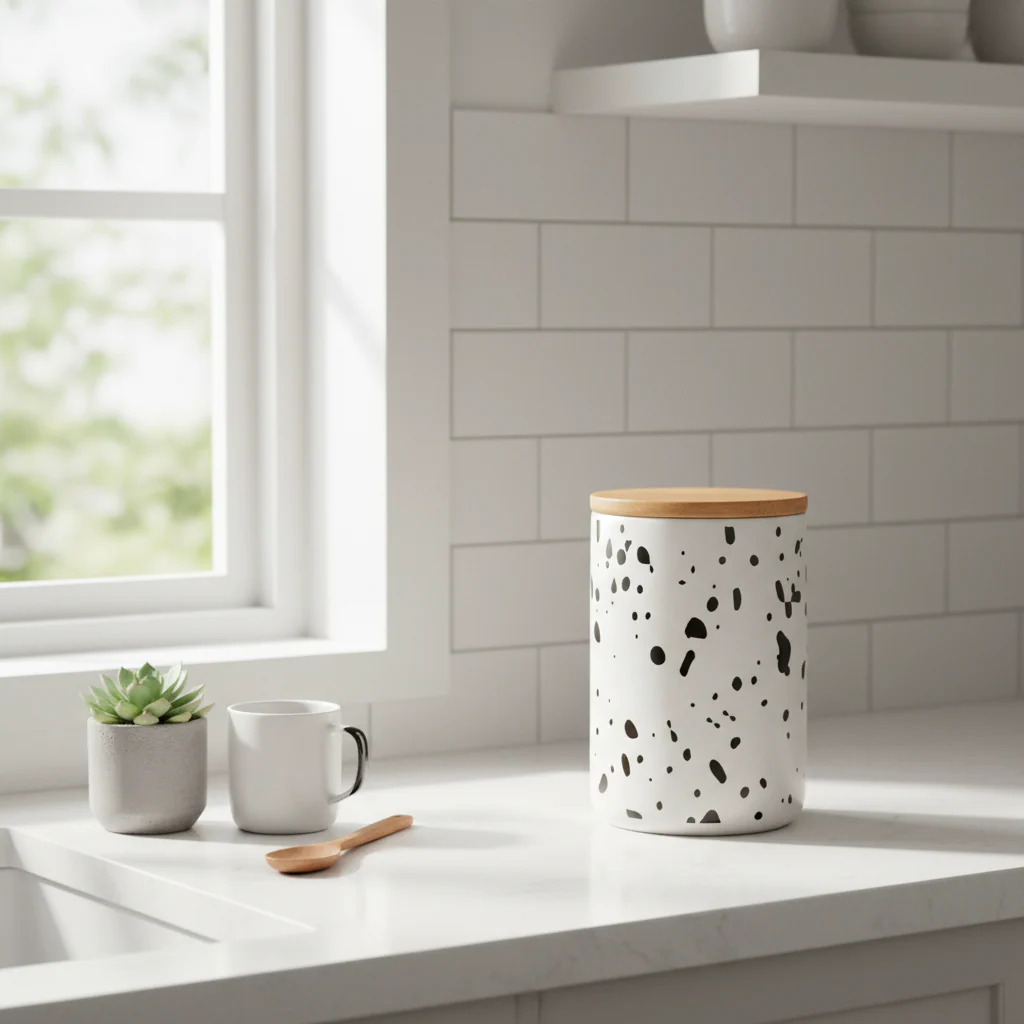Speckled Large Storage Canister - Image 3