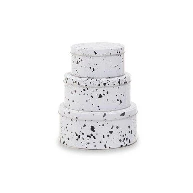 Speckled Set Of 3 Cake Storage Tins - Image 12