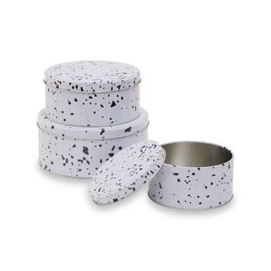 Speckled Set Of 3 Cake Storage Tins - Image 6