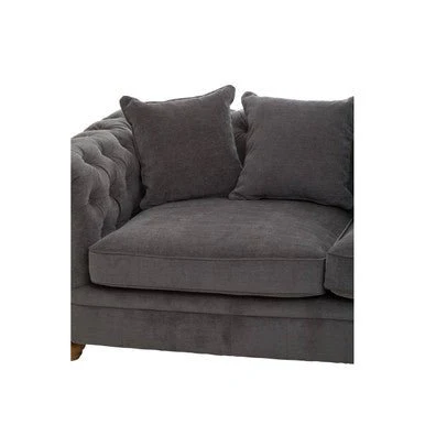 Spencer Three Seat Grey Fabric Sofa - Image 10