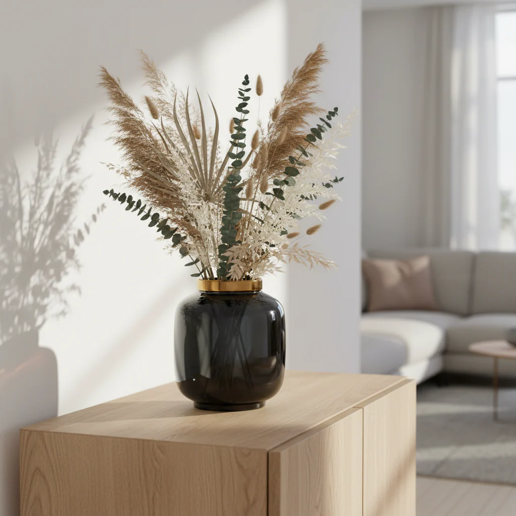 Stellar Black Metallic Vase - Image 4