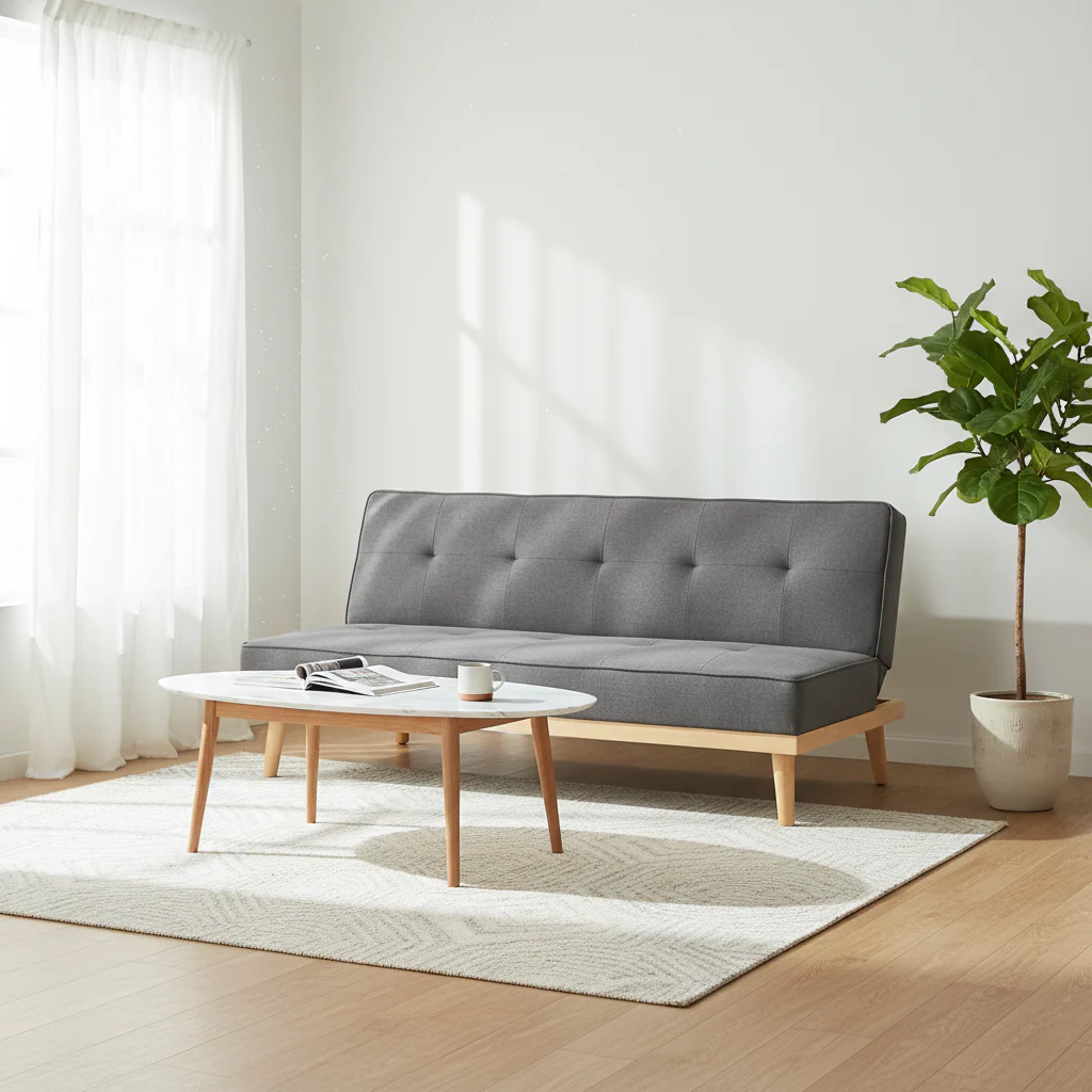Stockholm 3 Seat Grey Sofa Bed - Image 3