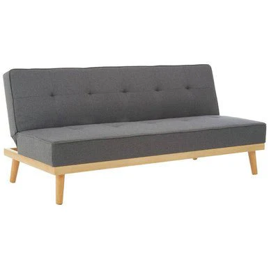 Stockholm 3 Seat Grey Sofa Bed - Image 5