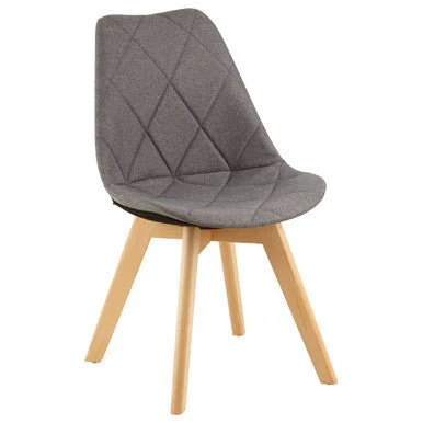 Stockholm Grey Diamond Pattern Dining Chair - Image 5