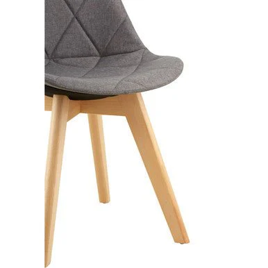 Stockholm Grey Diamond Pattern Dining Chair - Image 9