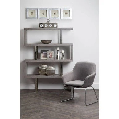 Stockholm Grey Velvet Dining Chair with Chrome Legs - Image 9