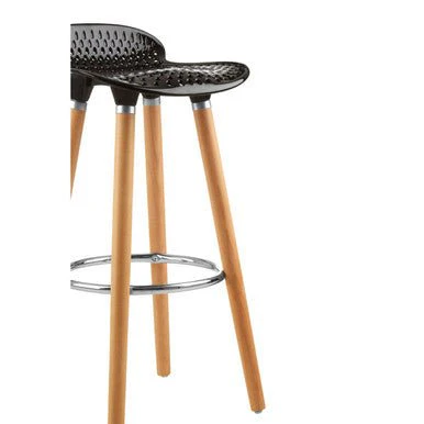 Stockholm Matte Black Bar Stool - Image 9