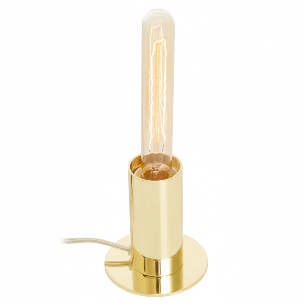 Stockholm Shiny Brass Finish Table Lamp