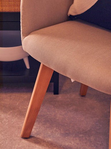 Stockholm Stone Fabric Dining Chair - Image 10