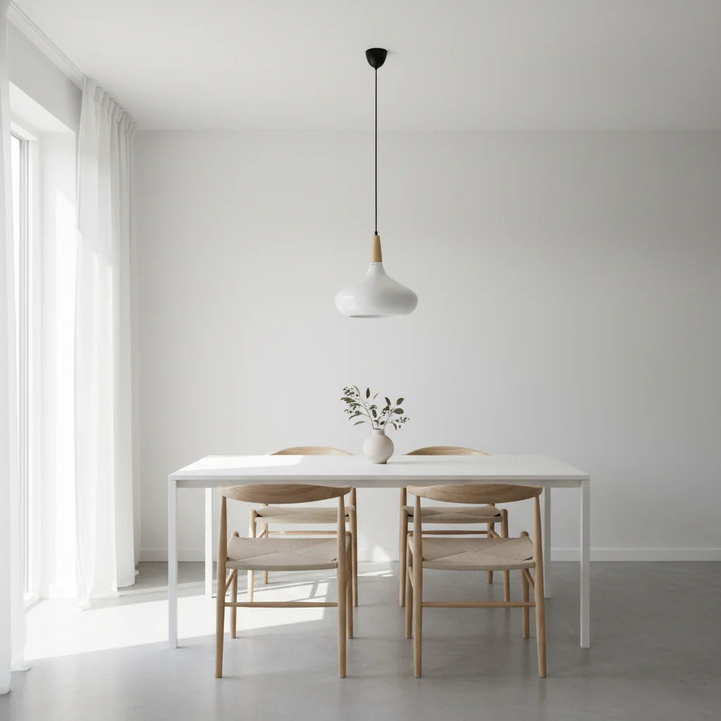 Stockholm White Curved Pendant Light - Image 3