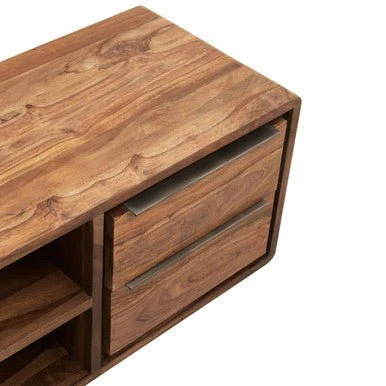 Surati One Door Sheesham And Acacia Wood Media Unit - Image 10