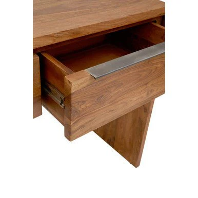 Surati Two Door Sheesham And Acacia Console Table - Image 9