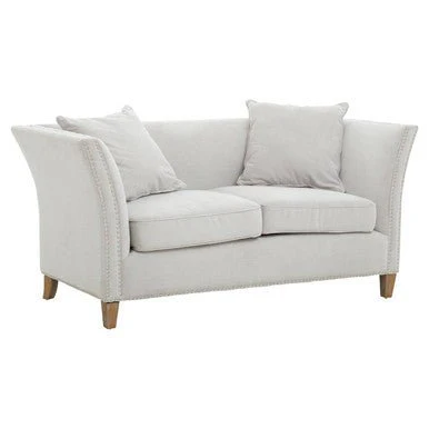 Sutton Two Seat Grey Fabric Sofa - Image 6