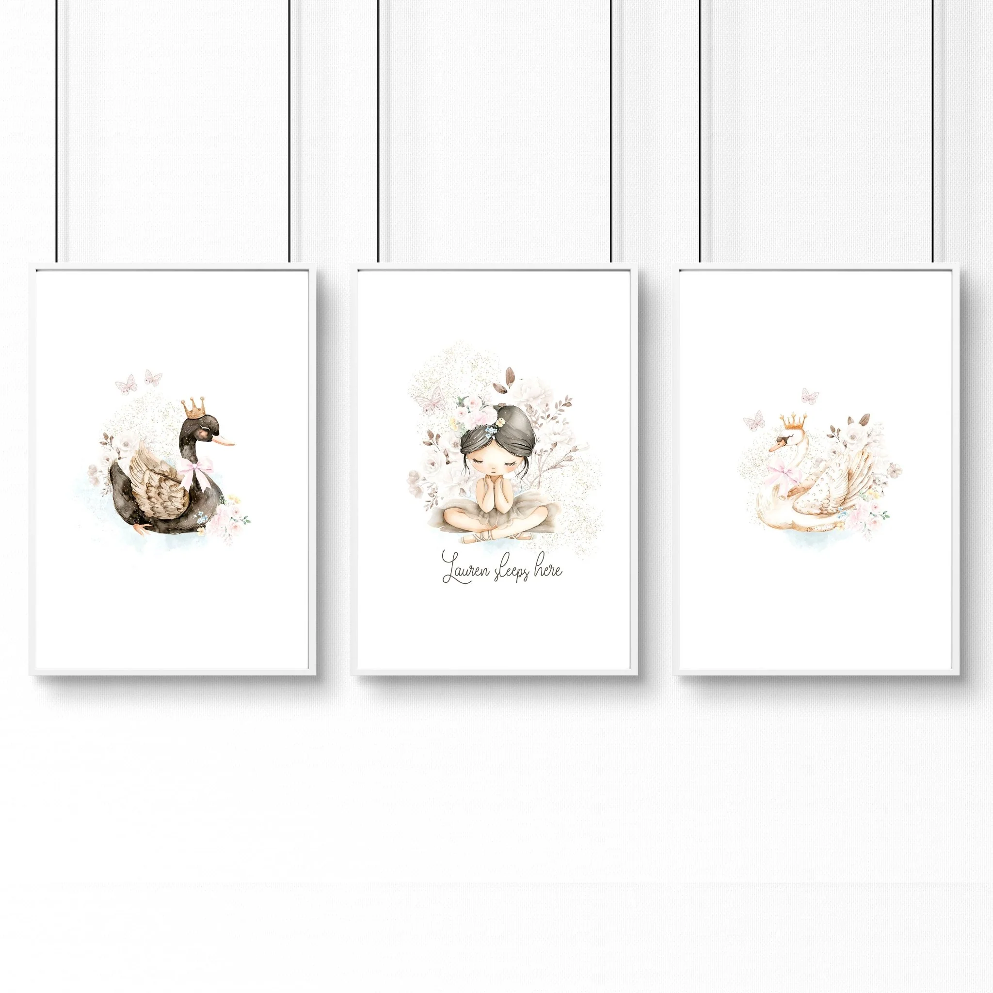 Swan Print | Set of 3 wall art prints - Image 11