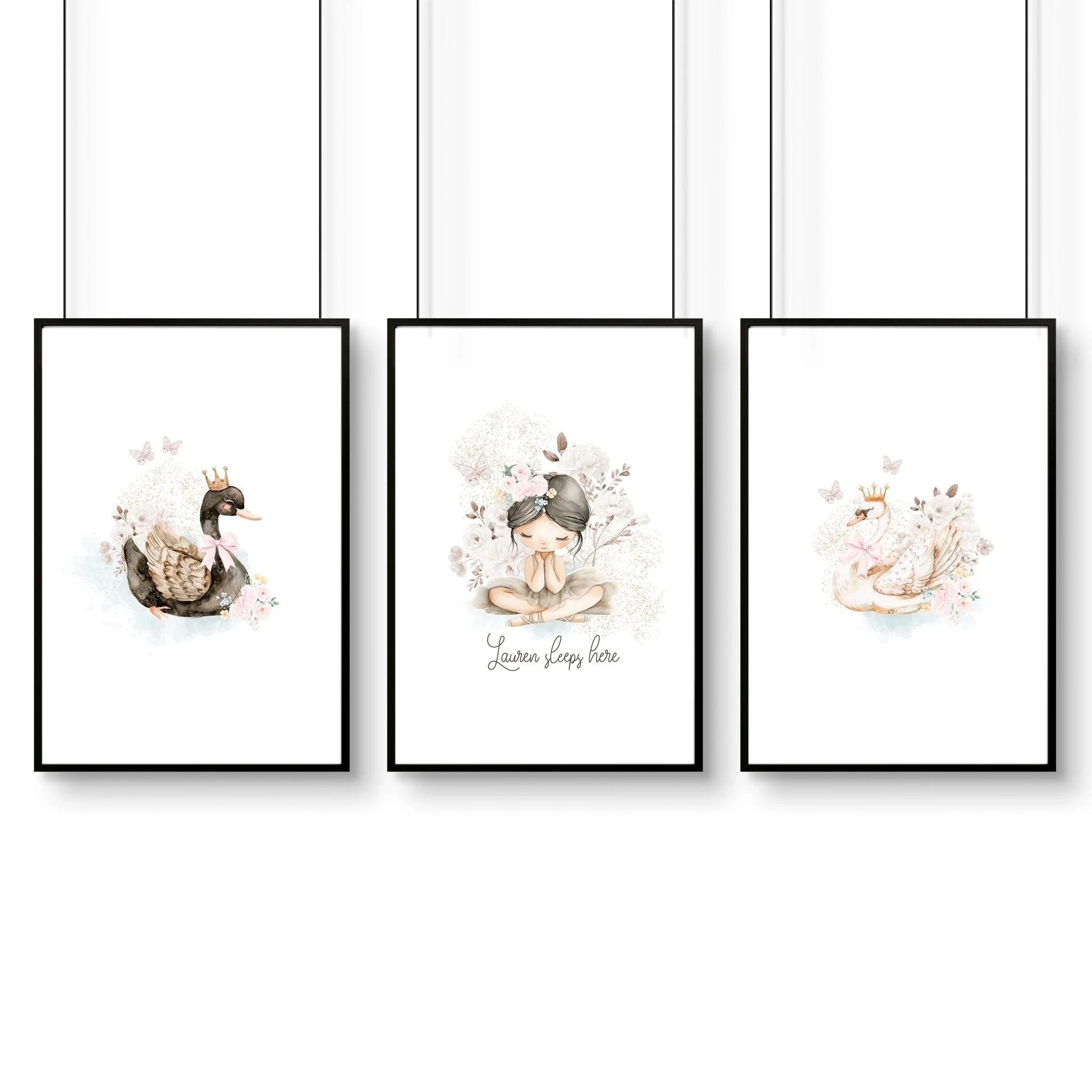 Swan Print | Set of 3 wall art prints - Image 12