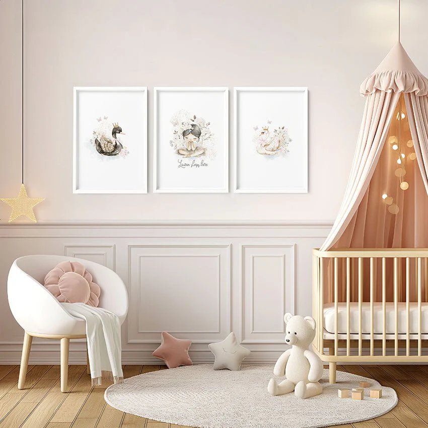 Swan Print | Set of 3 wall art prints - Image 7