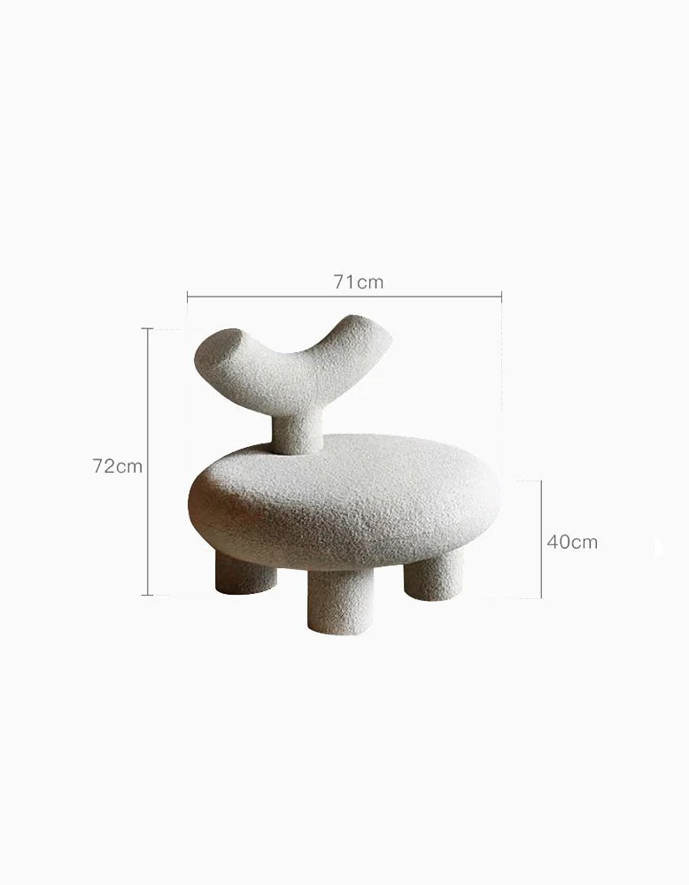T Shapte Sheep Armchair, Cashmere wool - Image 15