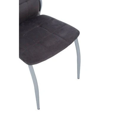 Tamzin Grey Velvet High Back Dining Chair - Image 11