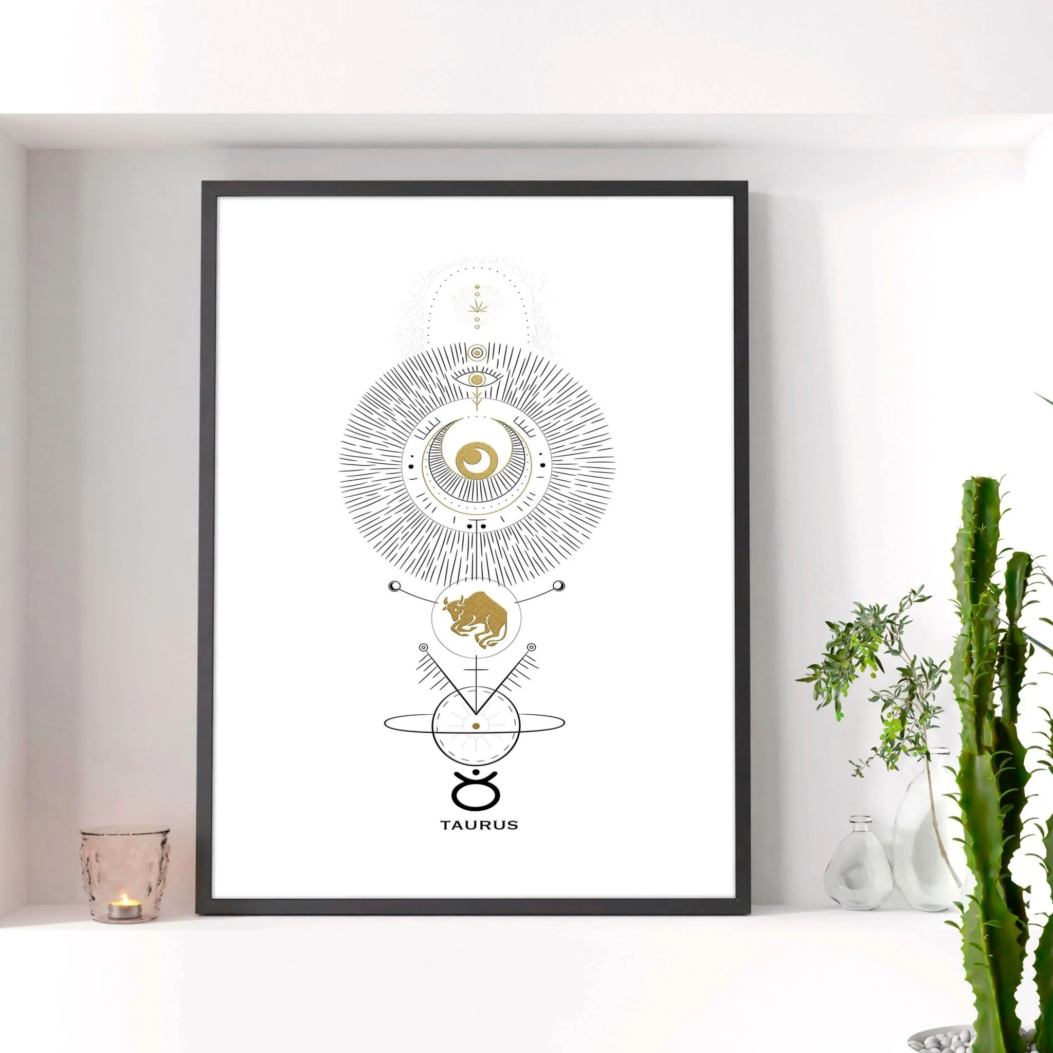 Taurus zodiac inspired wall art print - Image 6