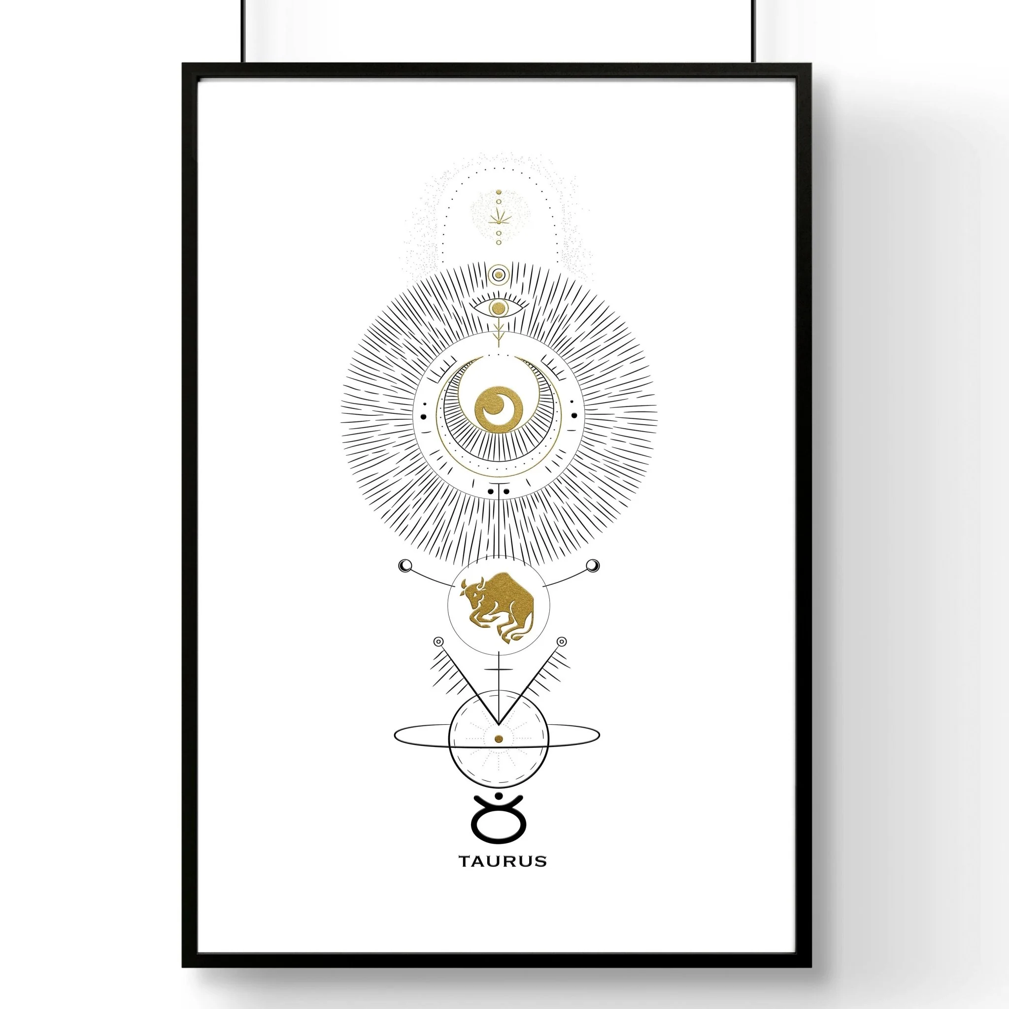 Taurus zodiac inspired wall art print - Image 7