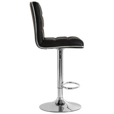 Tavor Black Faux Leather Bar Chair - Image 8