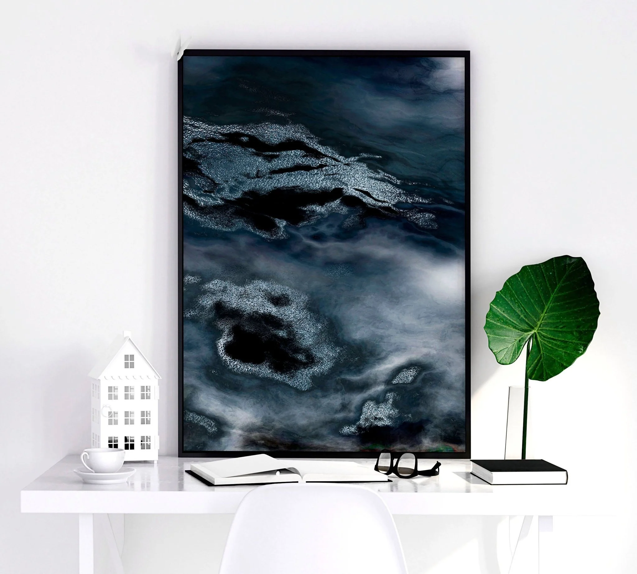 Teal Coloured Wall Art | set of 3 framed wall art prints - Image 6